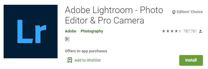 Adobe Lightroom – Photo Editor & Pro Camera