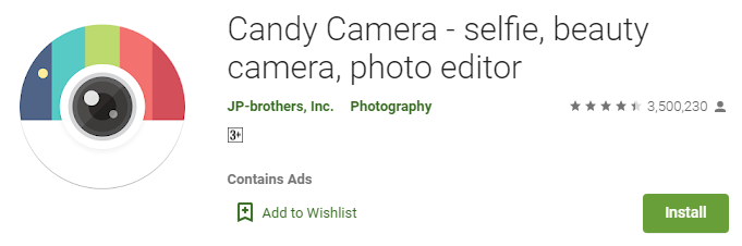 Candy Camera – selfie, beauty camera, photo editor