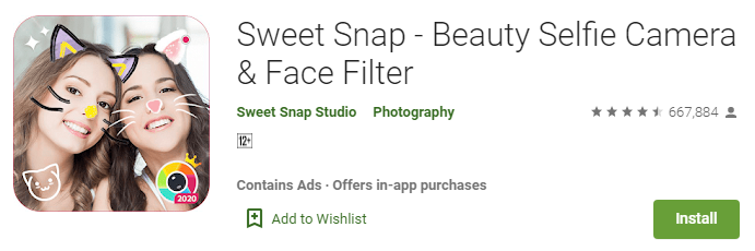 Sweet Snap - Beauty Selfie Camera & Face Filter