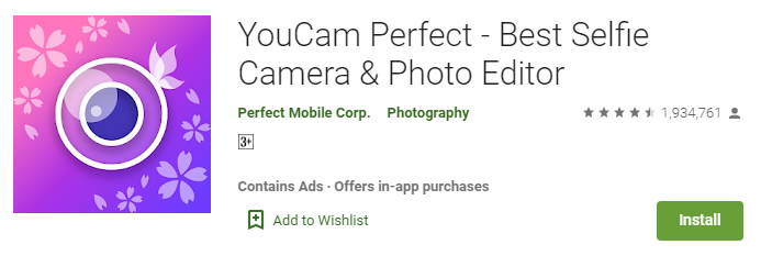 YouCam Perfect - Best Selfie Camera & Photo Editor